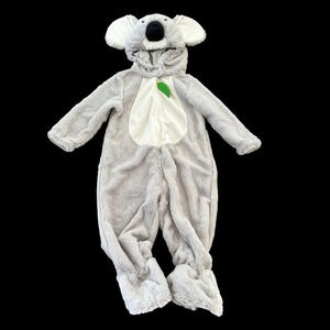 Spooked Unisex 18 months Soft Fuzzy Gray Koala Bear One Piece Costume Halloween